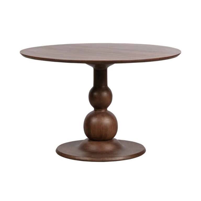 Blanco ronde Eettafel mangohout walnoot 120cm