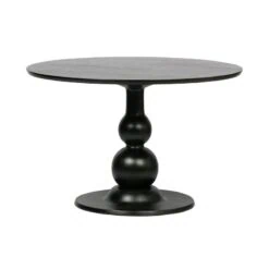 Blanco ronde Eettafel mangohout zwart 120cm