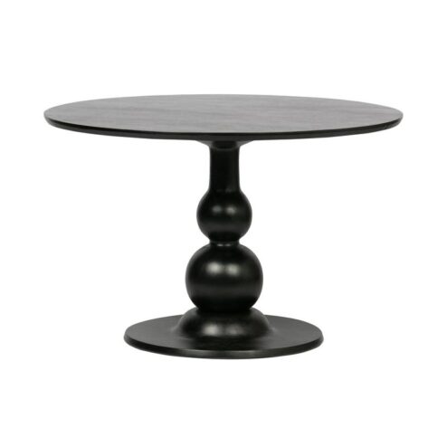 Blanco ronde Eettafel mangohout zwart 120cm