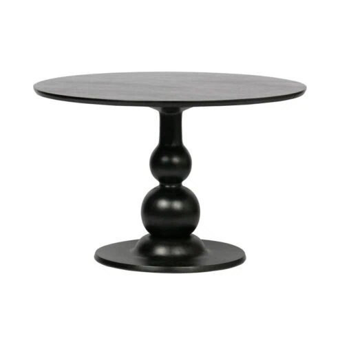 Blanco ronde Eettafel mangohout zwart 120cm
