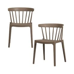 Bliss Tuinstoel kunststof bruin melange