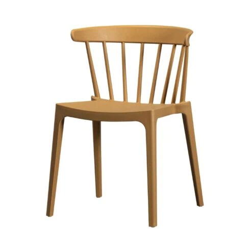 Bliss Tuinstoel kunststof cognac melange