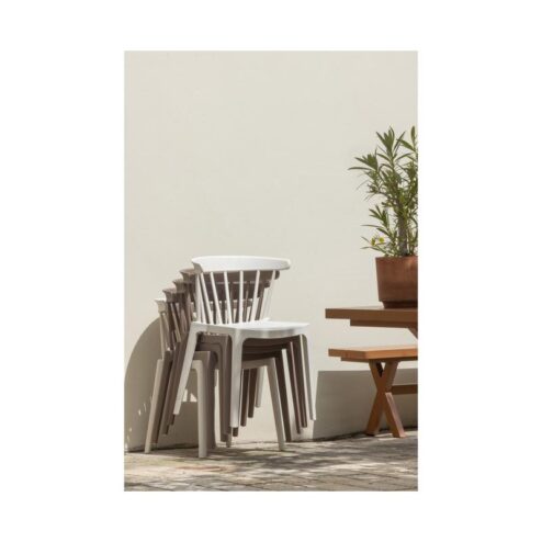 Bliss Tuinstoel kunststof gebroken wit