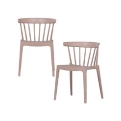 Bliss Tuinstoel kunststof zalmroze