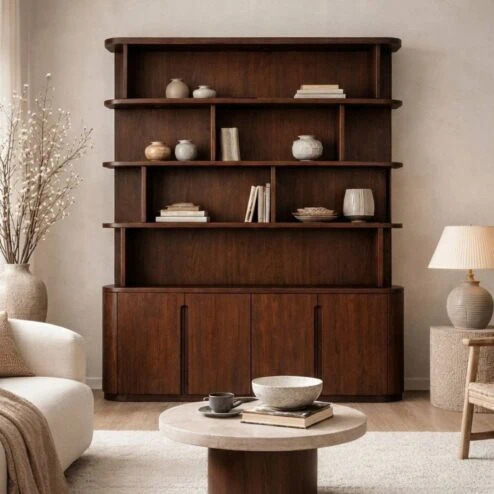 Boekenkast Yama walnoot | 120cm