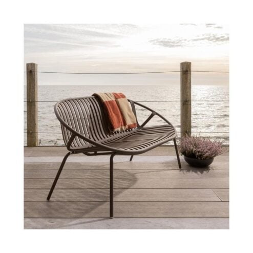 Bruce Tuinbank 2-zits paars/bruin 131cm