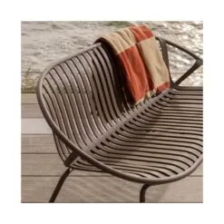 Bruce Tuinbank 2-zits paars/bruin 131cm