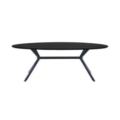 Bruno Ovale Eettafel zwart 220cm
