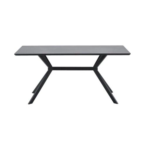 Bruno Rechthoekige Eettafel zwart 160cm