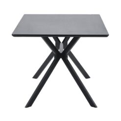 Bruno Rechthoekige Eettafel zwart 160cm