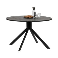 Bruno Ronde Eettafel zwart 120cm
