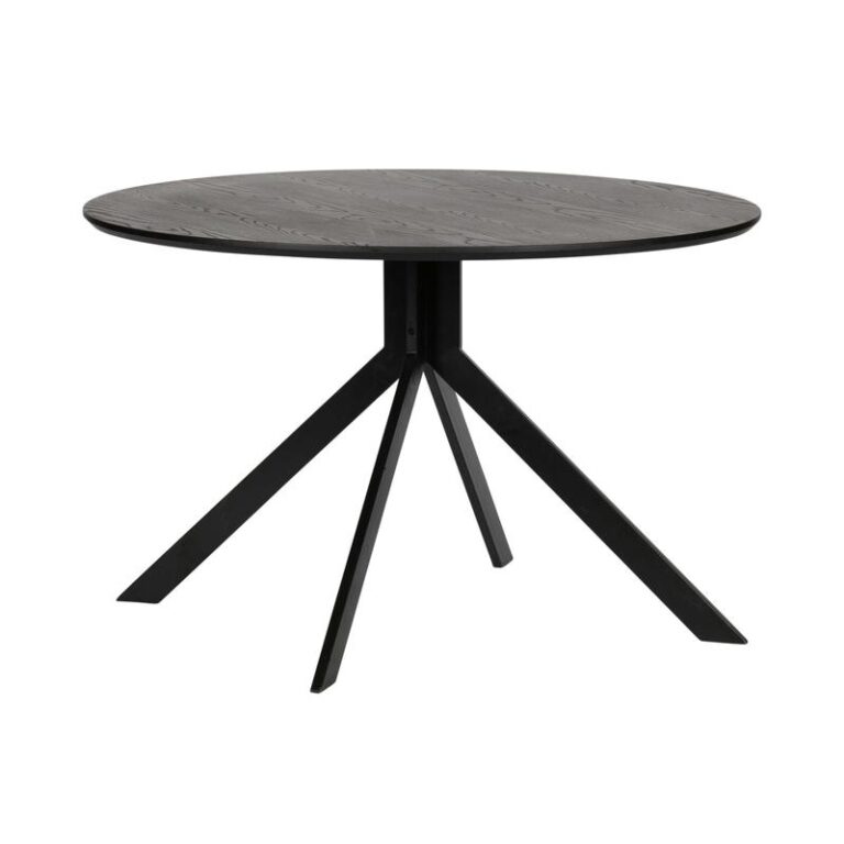 Bruno Ronde Eettafel zwart 120cm