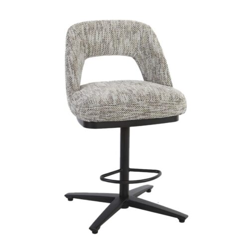 Caldes Barstoel Wit-Grijs