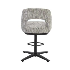 Caldes Barstoel Wit-Grijs