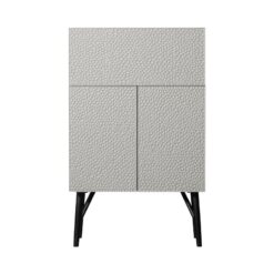 Carved Organic Drankkast mangohout grijs 90cm