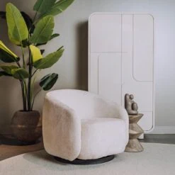 Castro Fauteuil Crème draaibaar