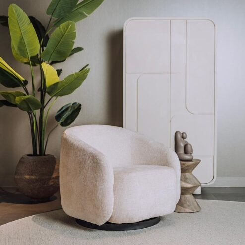 Castro Fauteuil Crème draaibaar