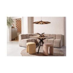 Charlie Kruk ruit dessin geel