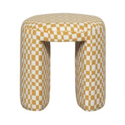 Charlie Kruk ruit dessin geel