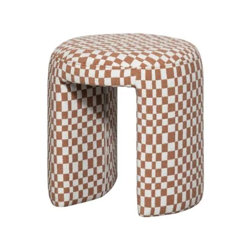 Charlie Kruk ruit dessin oranje