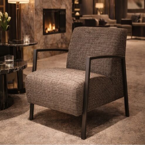 Charlie fauteuil metaal brons