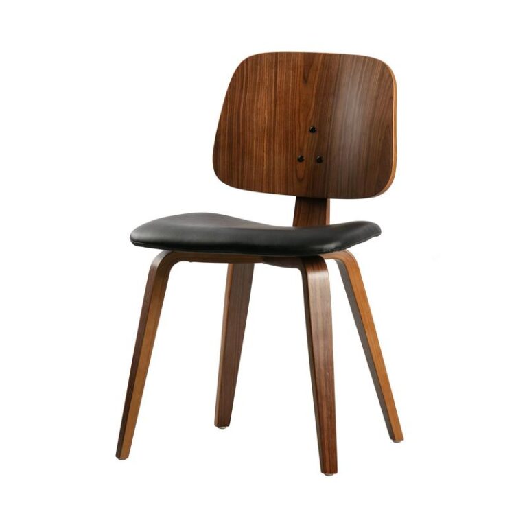 Classic Eetkamerstoel noten fineer zwart/walnoot