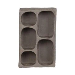 Clay Wandkastje papier maché grijs