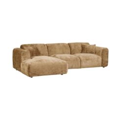 Cloud Chaise longue bank links chenille geel