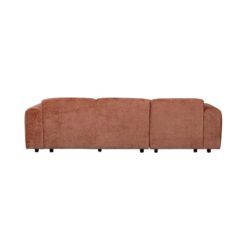 Cloud Chaise longue bank links chenille terracotta