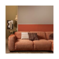 Cloud Chaise longue bank rechts chenille terracotta