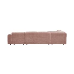 Cloud Hoekbank links geweven chenille taupe/roze