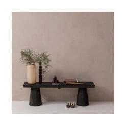 Clyde Bankje mangohout donkerbruin 150cm