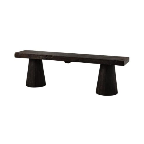 Clyde Bankje mangohout donkerbruin 150cm