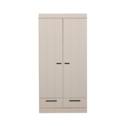 Connect 2-deurs Kledingkast met lade zand