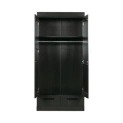 Connect 2-deurs Kledingkast met lade zwart