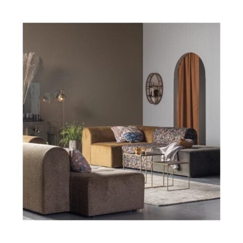 Counter Dressoir hout/metaal zwart 160cm