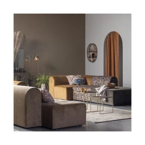 Counter Dressoir hout/metaal zwart 160cm