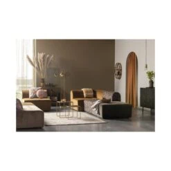 Counter Dressoir hout/metaal zwart 160cm