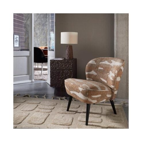 Crumble Carved Nachtkastje mangohout donkerbruin 40cm