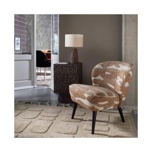 Crumble Carved Nachtkastje mangohout donkerbruin 40cm