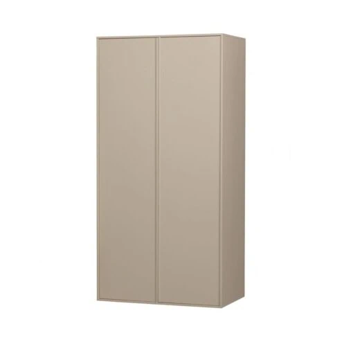 Daily Kledingkast dubbel hoog grenen beige 100cm