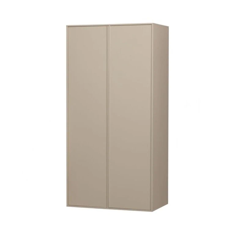 Daily Kledingkast dubbel hoog grenen beige 100cm