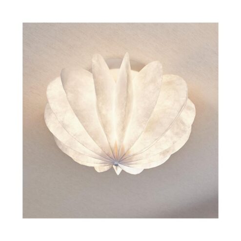 Dalia 1-lichts Plafondlamp papier wit