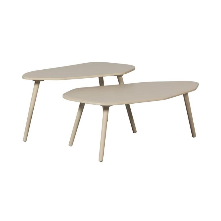 Davina Bijzettafels MDF zand set van 2