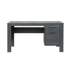 Dennis Bureau grenen grijs steel 141cm