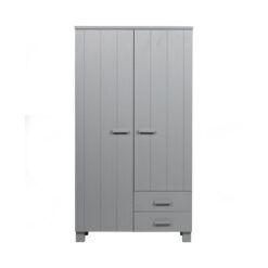 Dennis Kledingkast met laden grenen grijs 111cm