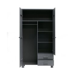 Dennis Kledingkast met laden grenen grijs 111cm