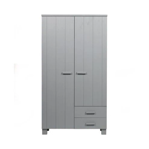Dennis Kledingkast met laden grenen grijs 111cm