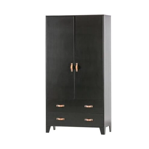 Dian Kledingkast grenen zwart 94cm