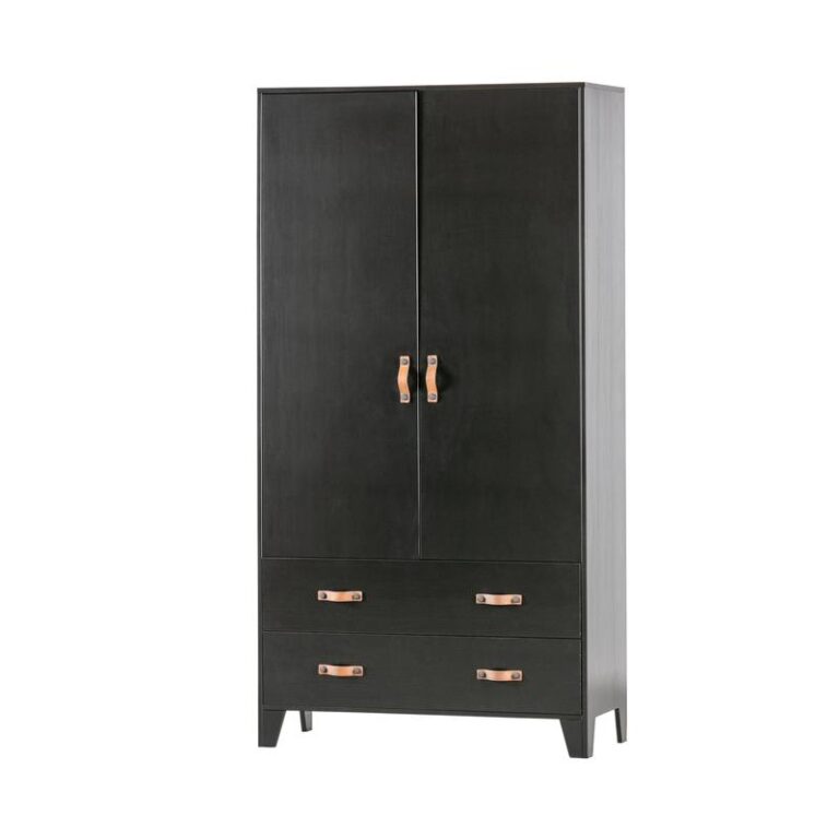 Dian Kledingkast grenen zwart 94cm